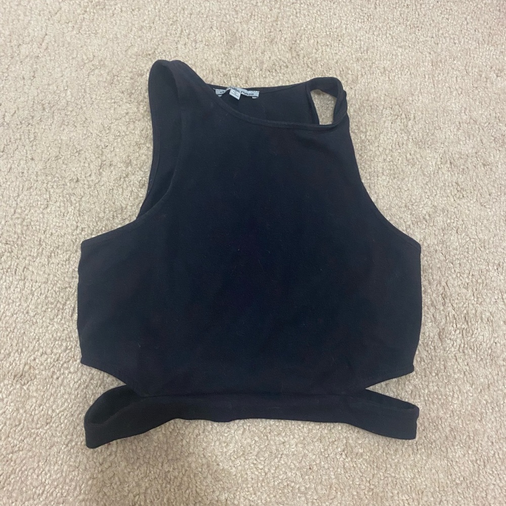 Black Charlotte Russe Crop Top